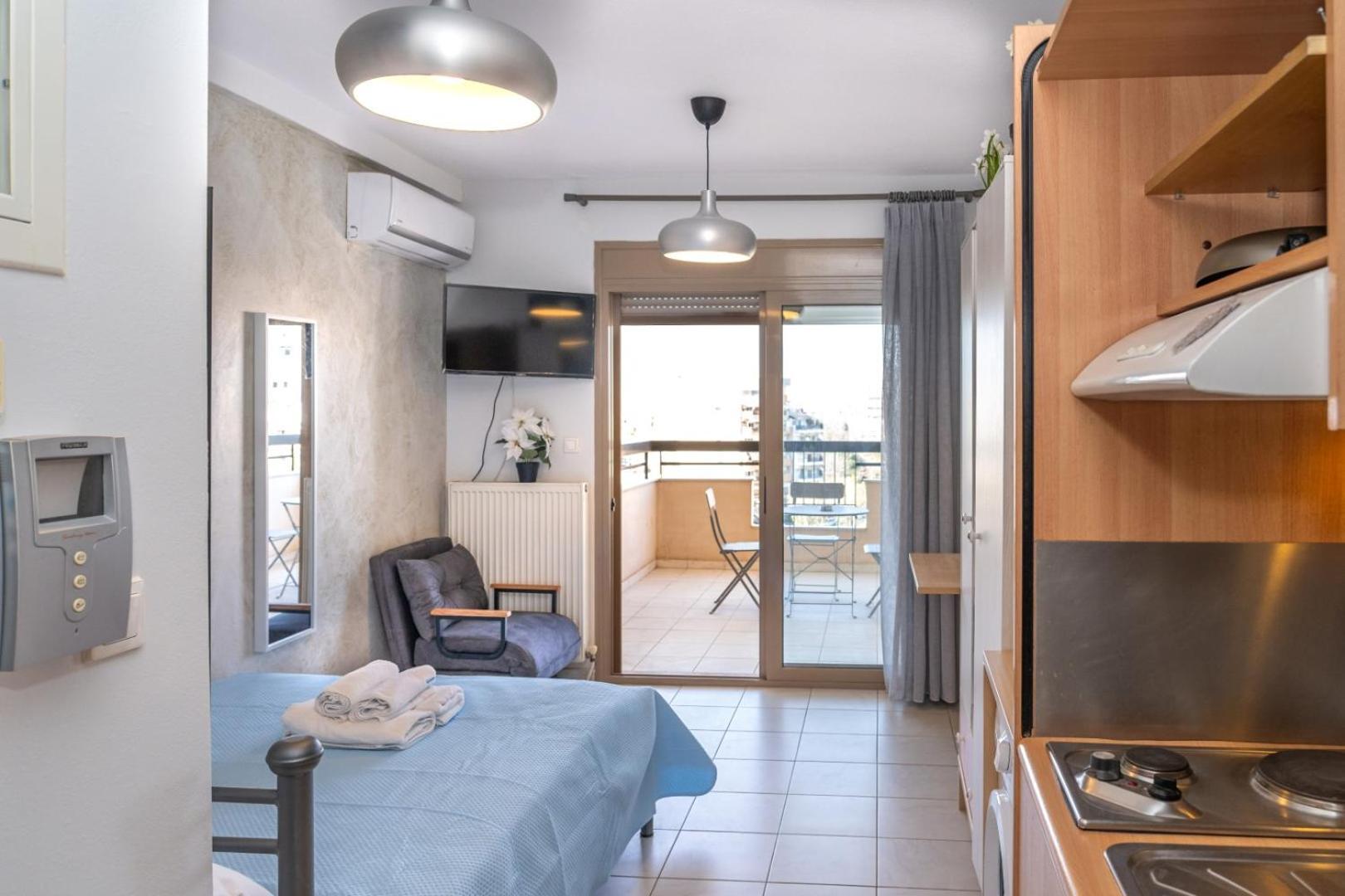 Kosmos Service Apartment Beautiful Studio 3 With Additional Cost Parking Thessaloníki Eksteriør billede